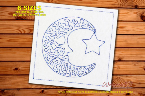 A Designer's Review of the Sleeping Moon with Star Redwork