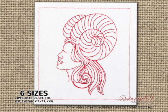 A Review of the Aries Star Sign Redwork Design