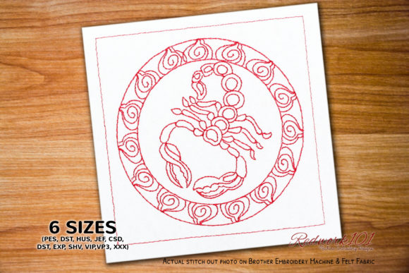 A Scorpio Zodiac Design for Seasonal Embellishment