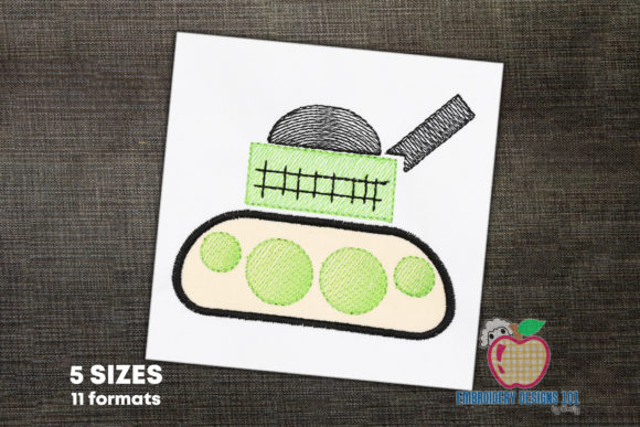 Baby Army Tank Applique: A Craft Fair Designer Review