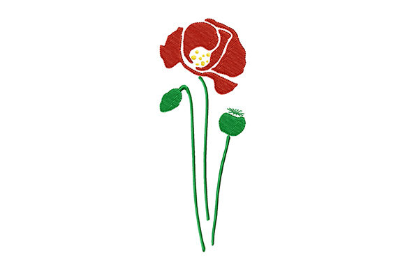 Poppy Flower and Poppy Heads Embroidery Review