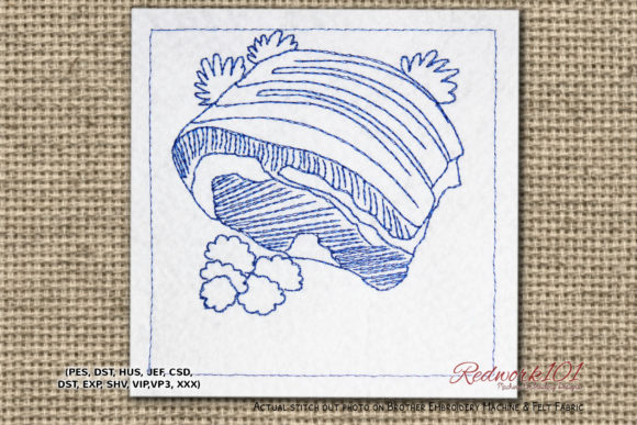 Pork Chop Lineart Embroidery Design Review