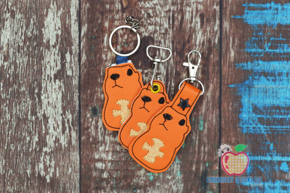 Prairie Dog Key Fob Design for Embroidery Businesses